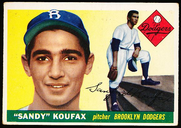 1955 Topps Baseball- #123 Sandy Koufax Rookie