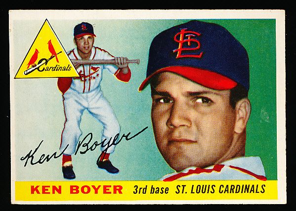 1955 Topps Baseball- #125 Ken Boyer, Cardinals