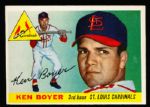 1955 Topps Baseball- #125 Ken Boyer, Cardinals