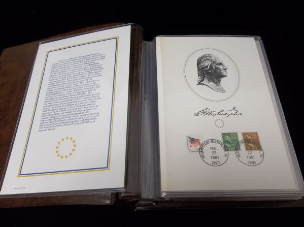 1981 Fleetwood “Presidents of the United States” Embossed Engravings Complete Set of 39 with Stamps Cancelled from Birthplaces