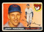 1955 Topps Bb- #184 Harry Perkowski, Cubs- Hi#- 10 Cards