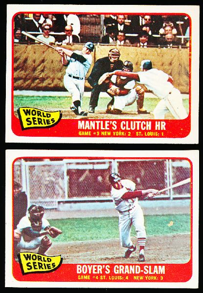 1965 Topps Baseball- World Series Subset of 8