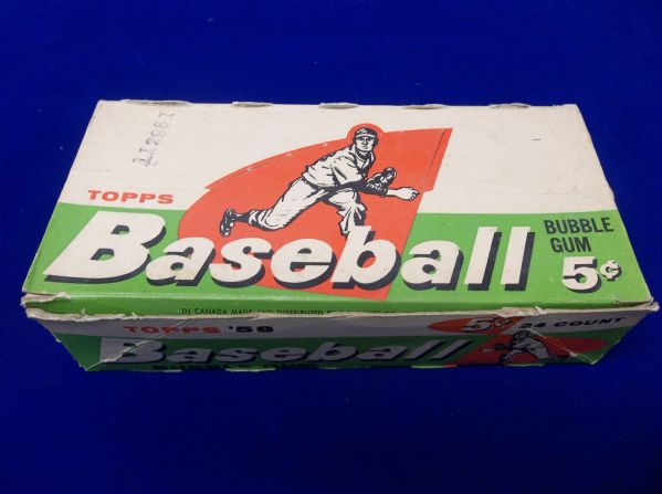 1958 Topps Baseball 5 Cent Display Box (Empty)