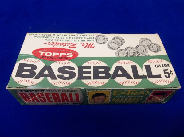 1962 Topps Baseball 5 Cent Display Box (Empty)