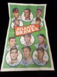 1969 Topps Baseball Team Posters- #2 Atlanta Braves