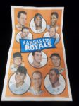 1969 Topps Baseball Team Posters- #7 Kansas City Royals