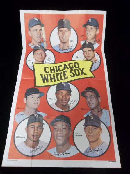 1969 Topps Baseball Team Posters- #11 Chicago White Sox