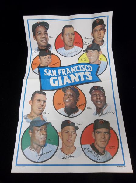 1969 Topps Baseball Team Posters- #14 San Francisco Giants