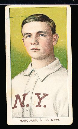 1909-11 T206 Bb- Marquard, N.Y. Natl- Portrait- Piedmont 350 back