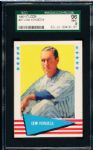 1961 Fleer Baseball Greats- #27 Lew Fonseca- SGC 96 Mint 9