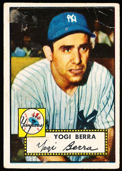 1952 Topps Bb- #191 Yogi Berra, Yankees