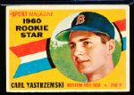 1960 Topps Bb- #148 Carl Yastzemski, Red Sox