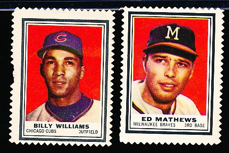 1962 Topps Bb Stamps- 25 Asst.