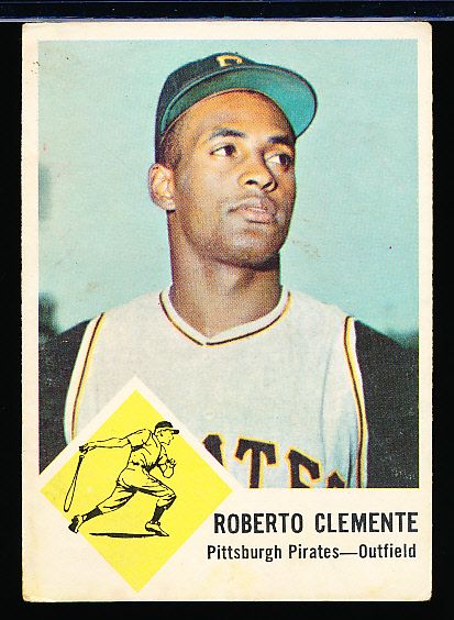 1963 Fleer Bb- #56 Roberto Clemente