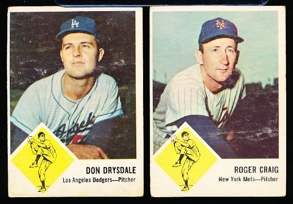 1963 Fleer Bb- 10 Cards