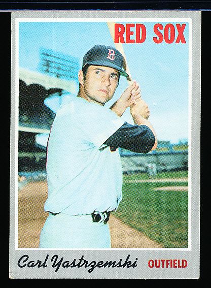 1970 Topps Bb- #10 Carl Yastrzemski, Red Sox- 3 Cards