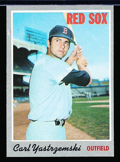 1970 Topps Bb- # 10 Carl Yastrzemski, Red Sox- 5 Cards