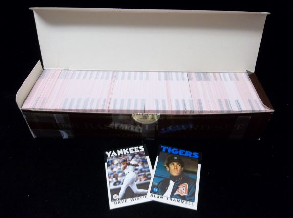 1986 Topps Baseball Tiffany Glossy Set