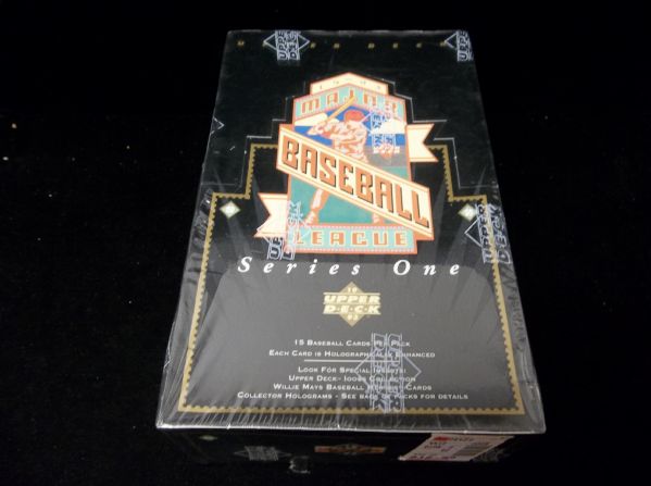 1993 Upper Deck Bsbl.- 1 Unopened Series 1 Wax Box