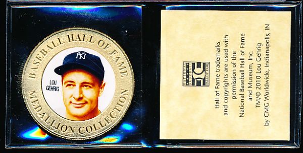 2010 Baseball Hall of Fame Medallion Collection- 2 Diff.