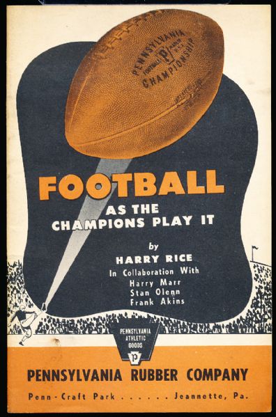 1948 Pennsylvania Athletic Goods Football as the Champions Play It Publication