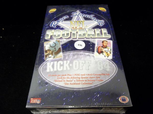 1994 Ted Williams Roger Staubach’s NFL Football- 1 Unopened “Retail” Wax Box