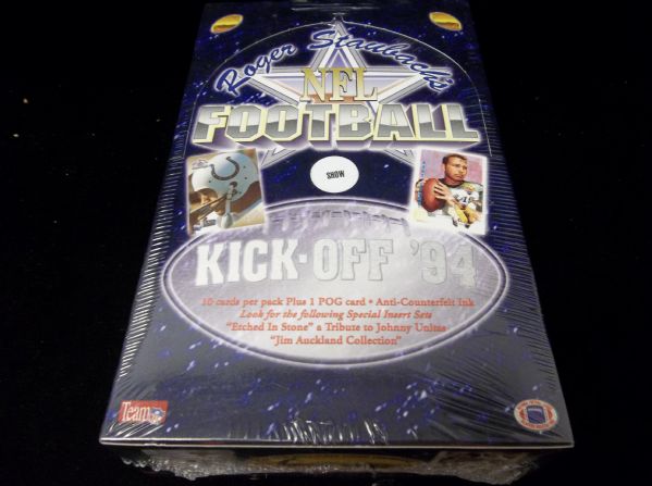 1994 Ted Williams Roger Staubach’s NFL Football- 1 Unopened “Show” Wax Box