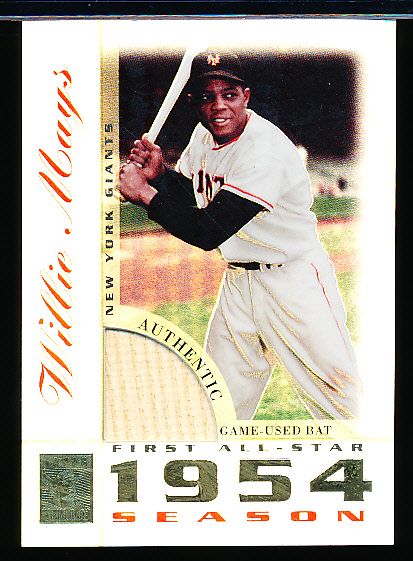 2003 Topps Tribute Perennial All-Stars Bb- “All-Star Relics”- #TR-WM Willie Mays, N.Y. Mets (1954)