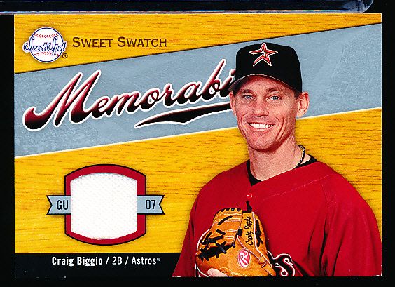 2007 Sweet Spot Bb- “Sweet Swatch”- #SW-BI Craig Biggio, Astros