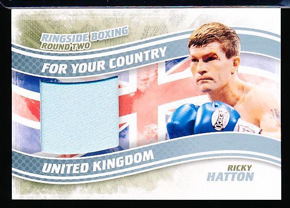 2011 Ringside Boxing Round Two Silver Version- “For Your Country Relics”- #FYC10 Ricky Hatton, United Kingdom