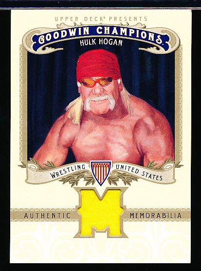 2012 Goodwin Champions- “Authentic Memorabilia”- #M-HH Hulk Hogan