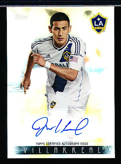 2013 Topps MLS Soccer- “MLS Autographs”- #MA-JV Jose Villarreal, L.A. Galaxy