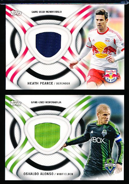 2013 Topps MLS Soccer- “MLS Kits Relics”- 3 Diff.