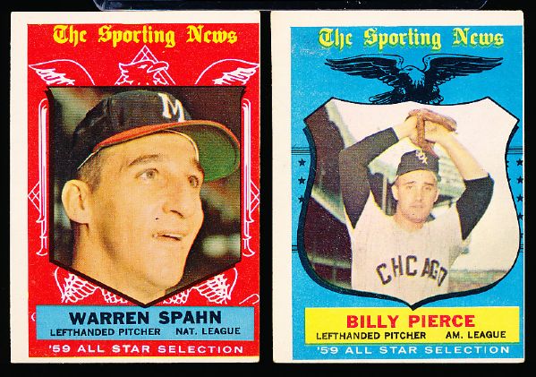 1959 Topps Bb- 3 Diff. Hi# All Stars