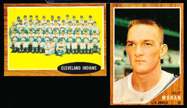 1962 Topps Bb- 6 Diff. Hi#’s