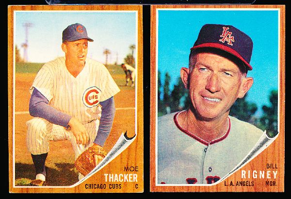 1962 Topps Bb- 6 Diff. Hi#’s