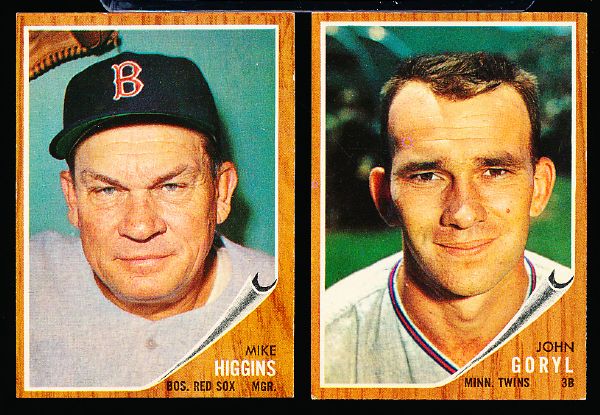 1962 Topps Bb- 6 Diff. Hi#’s