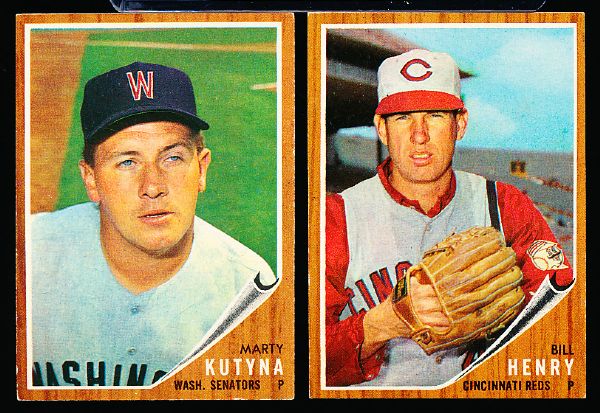 1962 Topps Bb- 6 Diff. Hi#’s