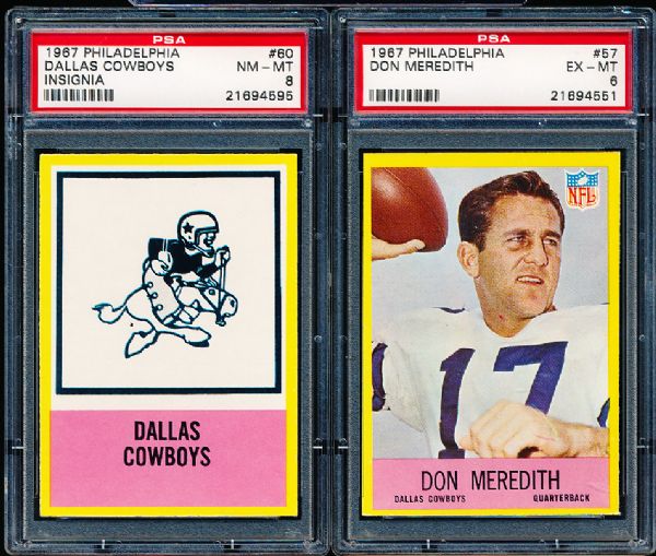 1967 Philly FB- 2 PSA Cards