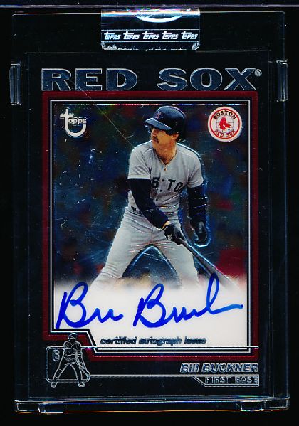 2004 Topps Retired Bsbl. “Autographs” #TA-BB Bill Buckner, Red Sox