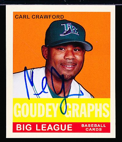 2007 Goudey Bsbl. “Goudey Graphs” #CC Carl Crawford, Rays