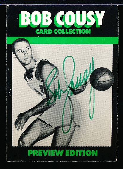 1992 Bob Cousy Bskbl. Card Collection #1 Bob Cousy- Autographed by Cousy