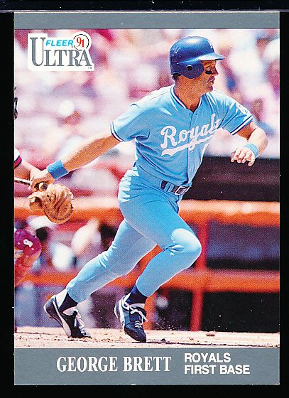 1991 Ultra Bb- #144 George Brett, Royals- 50 Cards