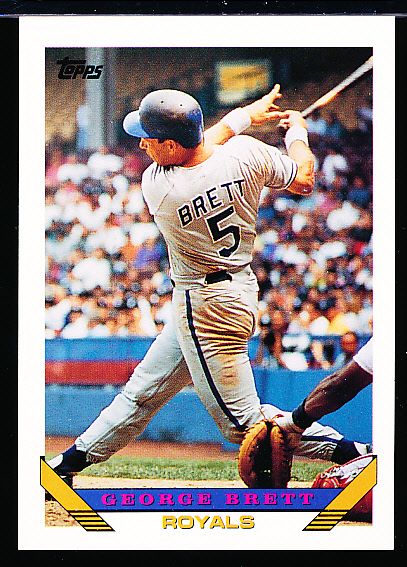 1993 Topps Bb- #397 George Brett, Royals- 62 Cards