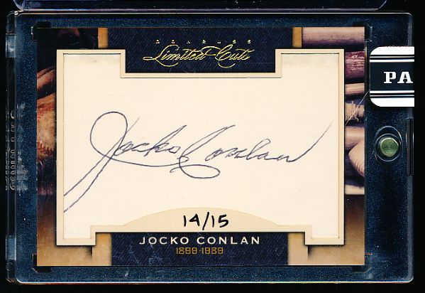 2011 Donruss Limited Bb- “Limited Cuts”- #186 Jocko Conlan- #14/15 Made! 