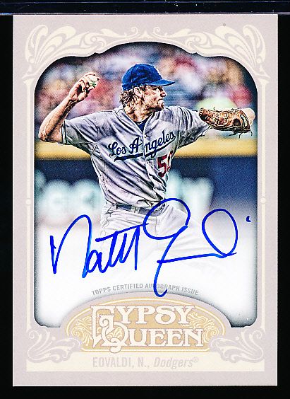 2012 Topps Gypsy Queen Bb- “Autographs”- #GQA-NE Nathan Eovaldi, Dodgers