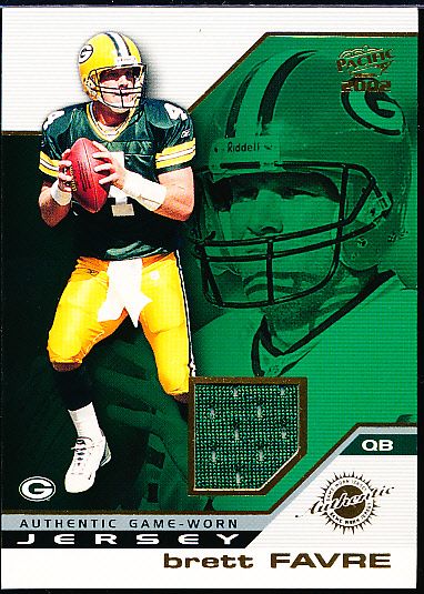 2002 Pacific Ftbl.- “Game-Worn Jersey”- #13 Brett Favre, Packers