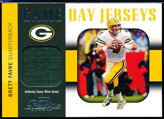 2003 Playoff Prestige Ftbl.- “Game Day Jerseys”- #GDJ2 Brett Favre, Packers