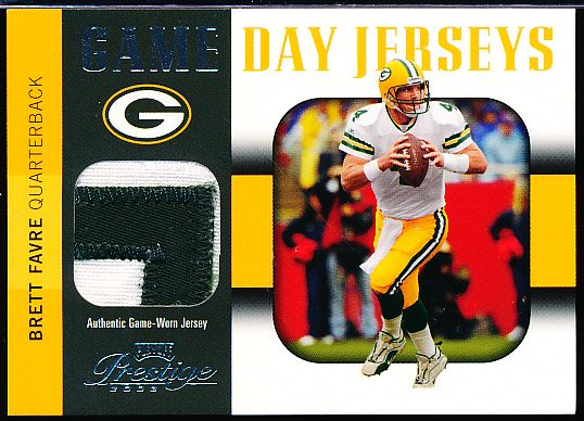 2003 Playoff Prestige Ftbl.- “Game Day Jerseys”- #GDJ2 Brett Favre, Packers