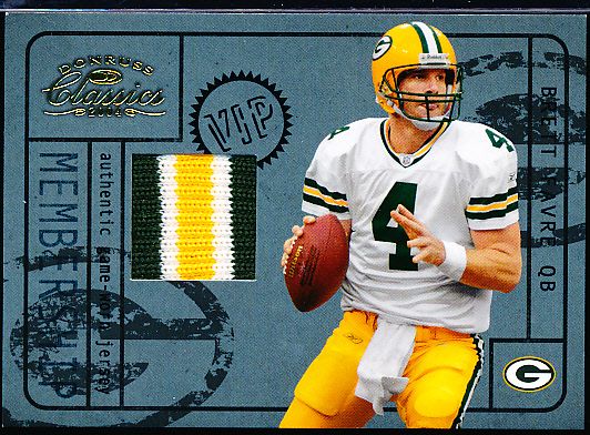 2004 Donruss Classics Ftbl.- “Membership VIP Jerseys”- #M3 Brett Favre, Packers- #28/250